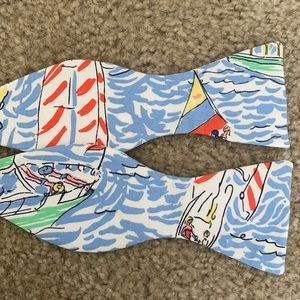 CUSTOM Lilly Pulitzer bow tie let’s get nauti
